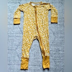 Little Sleepies Golden Poppies Bamboo Zippy Pajamas (3-6 months)